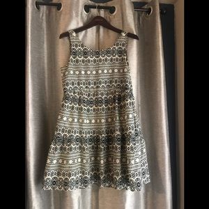 Black and White Printed Dress